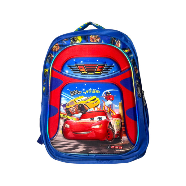 16 Inch Mcqueen Car School Bag For Grade 1 Till Grade 3 Boys