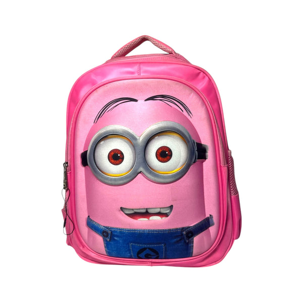 16 Inch minion School Bag For Grade kg Till Grade 1 Girls