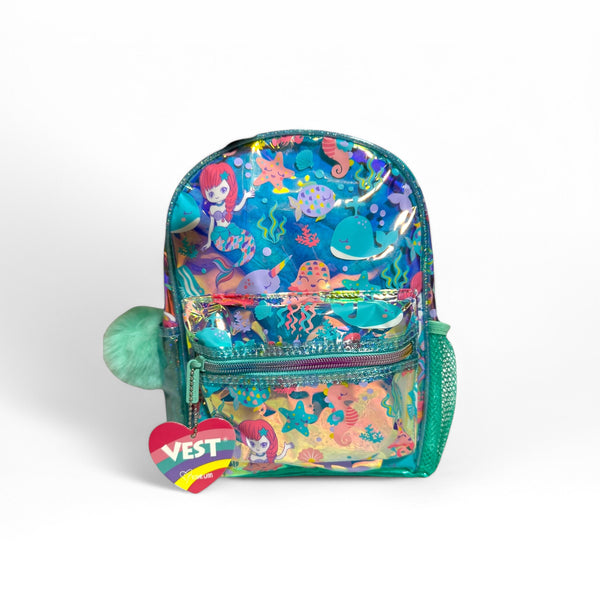 10 Inch mermaid Mini Back Pack By Vest