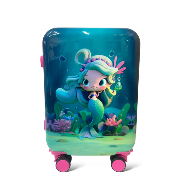 18 Inch Mermaid Fiber Luggage