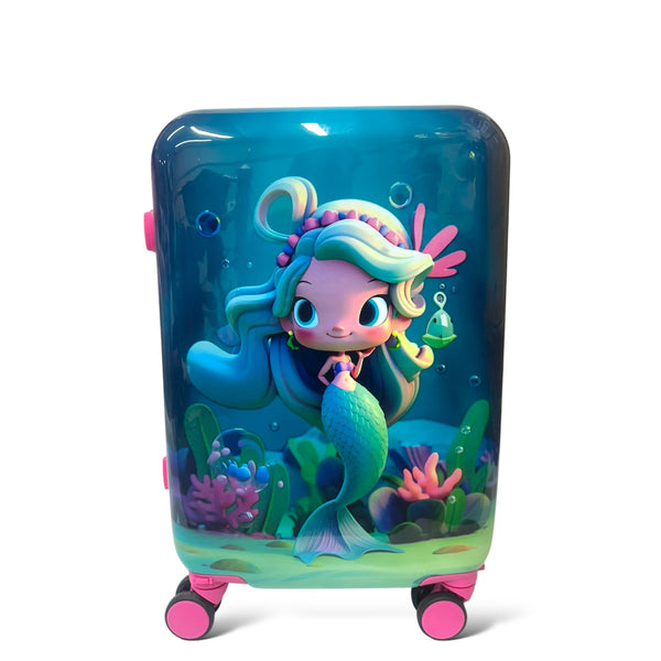 20 Inch Mermaid Fiber Luggage