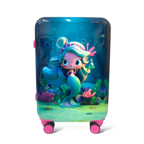 22 Inch Mermaid Fiber Luggage