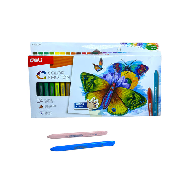 Deli EC200 Color Emotion Plastic Crayons